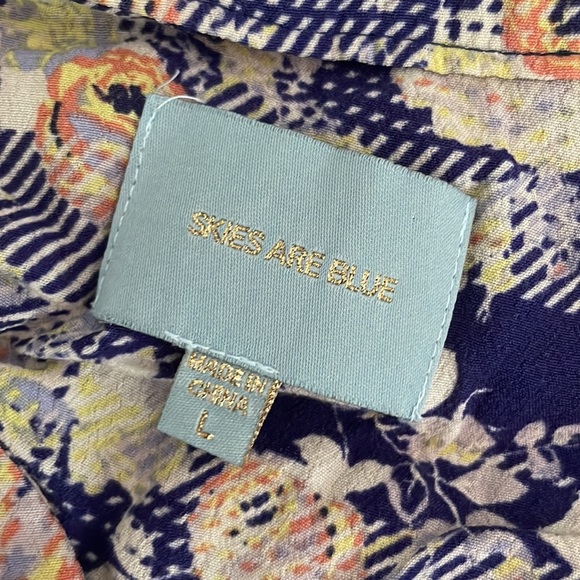 Skies are Blue/Stitch Fix Floral Lace Front Shift Dress - Picture 6 of 8